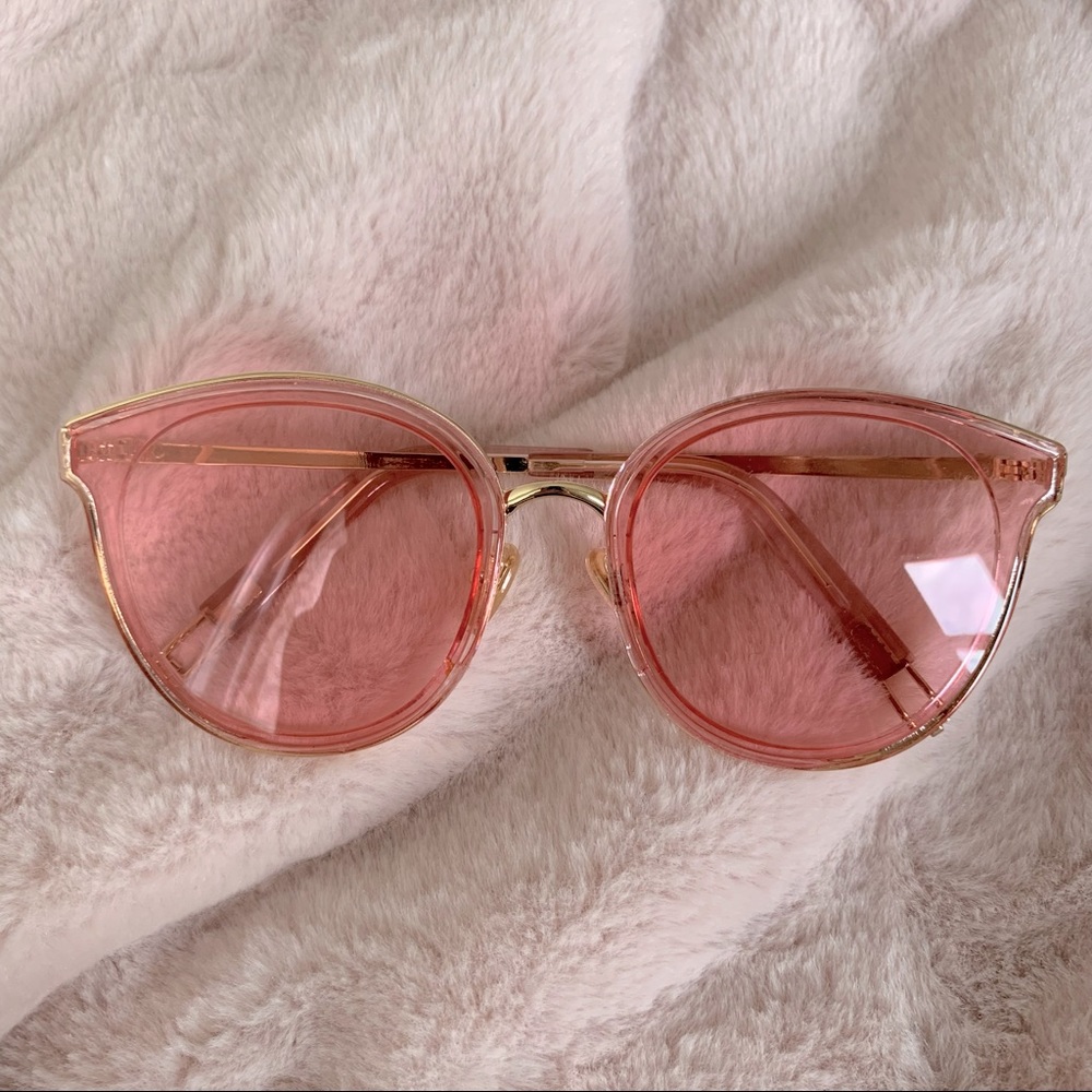 Pink Gold Lined Sunglasses